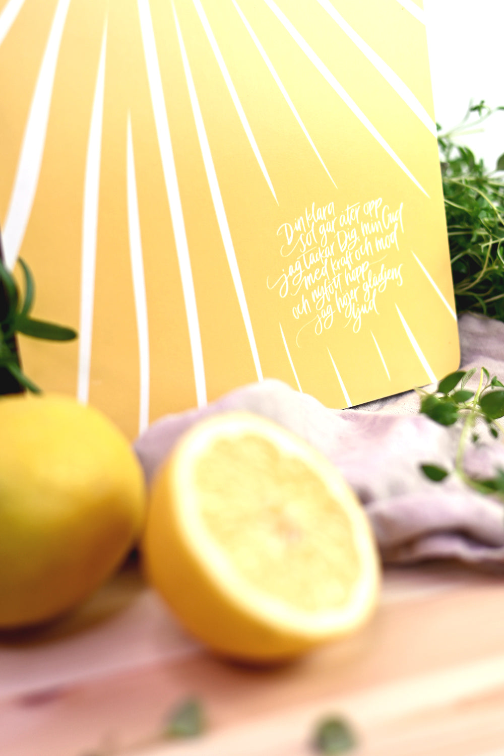 Serveringsbräda: Din klara sol går åter opp