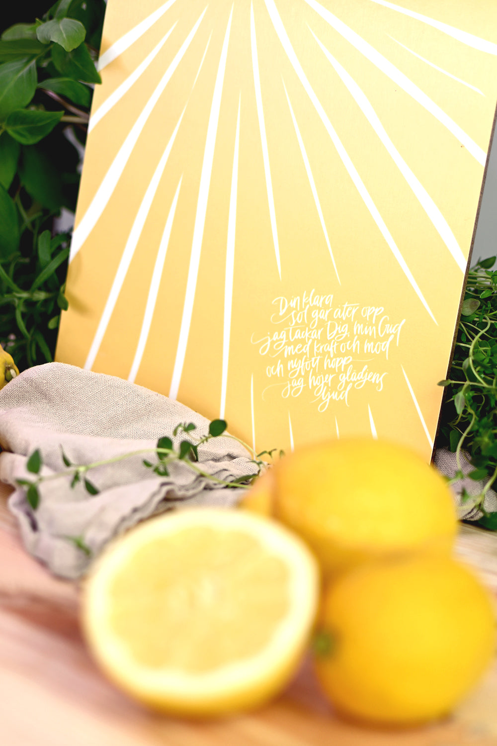 Serveringsbräda: Din klara sol går åter opp