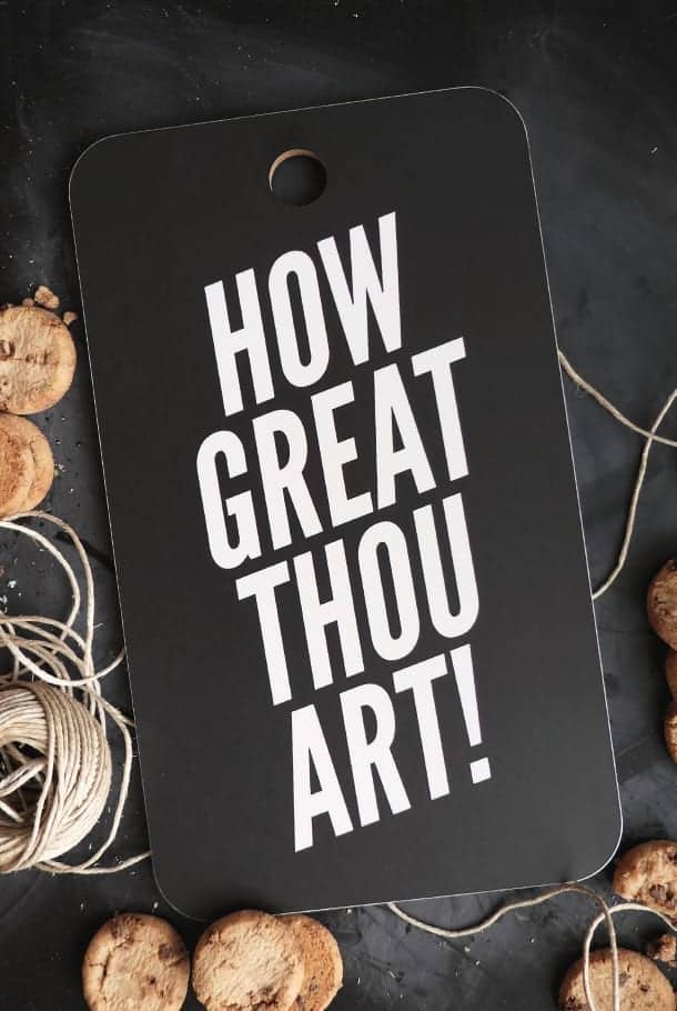 Stor serveringsbräda: How great Thou art!