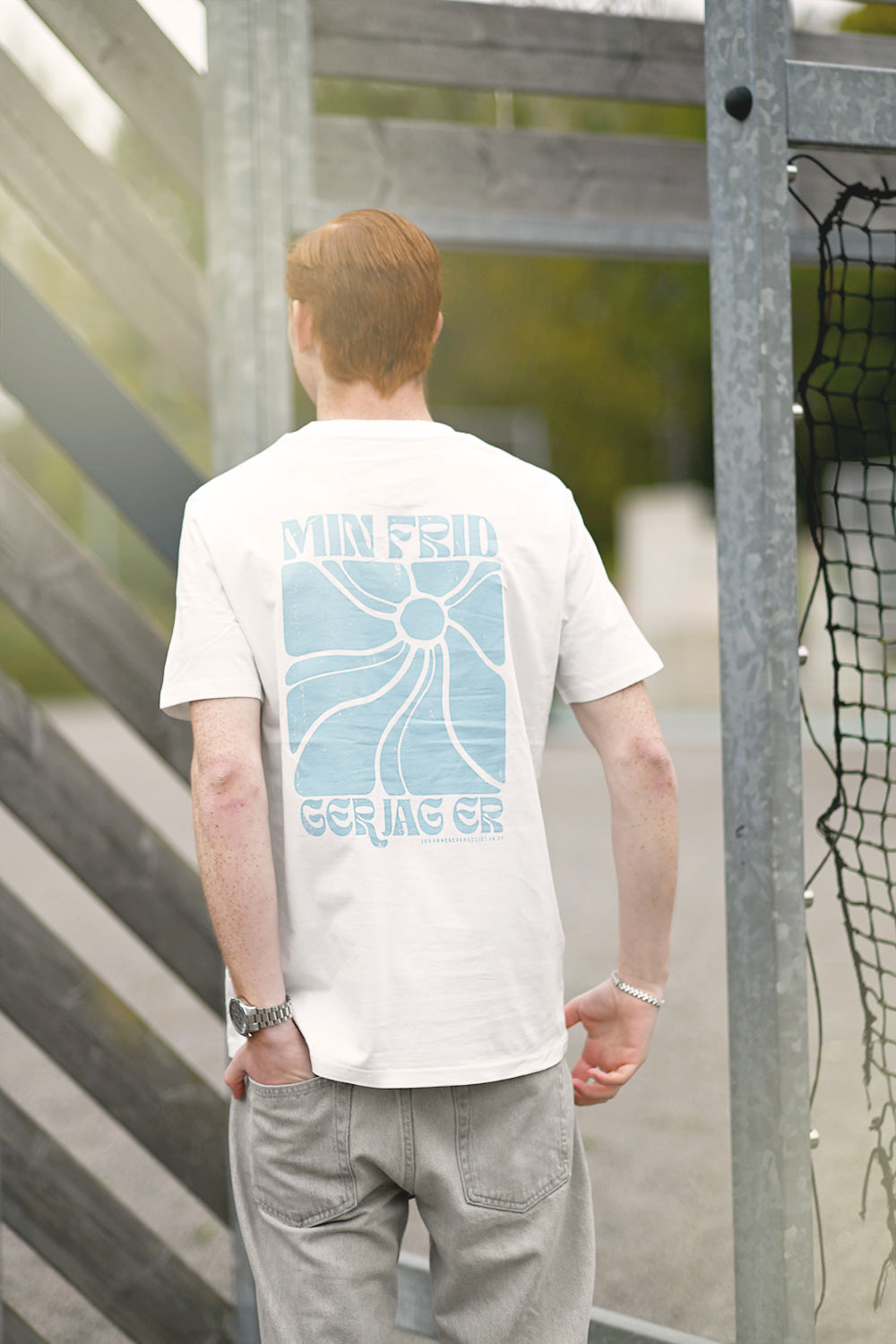 Eko-t-shirt: Min frid ger jag er