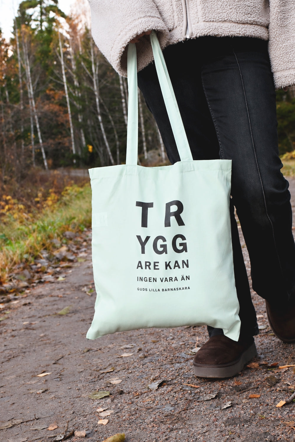 Tygkasse i mint: Tryggare