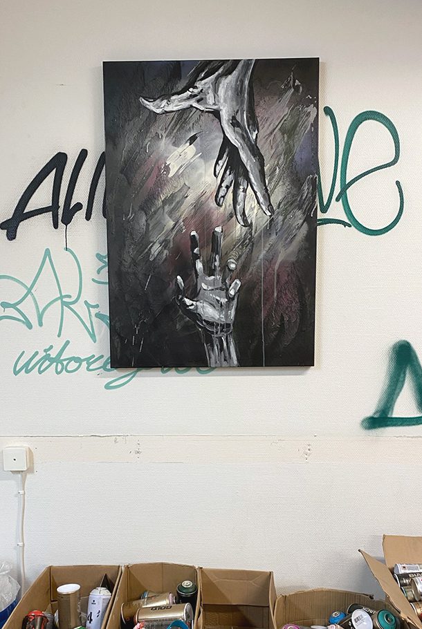 Poster av Victor Egerbo med händer: Nåd