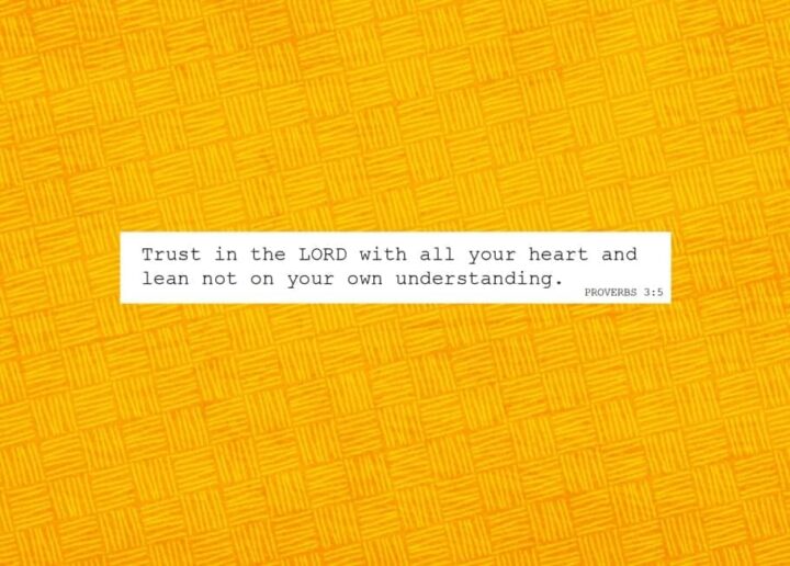 Postcard: Trust in the Lord with all your heart - Me & My House Store