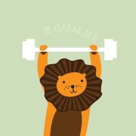 Litet kvadratiskt kort: Du klarar det! - Me & My House Store