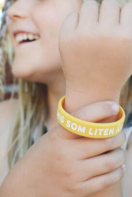 Silikonarmband: Se till mig som liten är